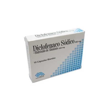 DICLOFENACO 100MG HIDROXIDO DE ALUMINIO*CAJA*10CAPSULAS DICLOFENACO 100MG HIDROXIDO DE ALUMINIO*CAJA*10CAPSULAS