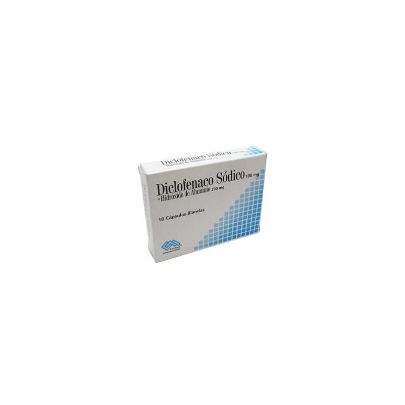 DICLOFENACO 100MG HIDROXIDO DE ALUMINIO*CAJA*10CAPSULAS DICLOFENACO 100MG HIDROXIDO DE ALUMINIO*CAJA*10CAPSULAS